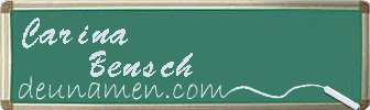 Carina Bensch Visitenkarte